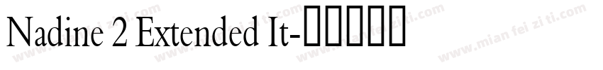 Nadine 2 Extended It字体转换